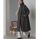 スタンドカラー ２WAYオーバーコート | ad thie | 詳細画像29 