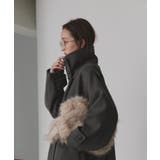 スタンドカラー ２WAYオーバーコート | ad thie | 詳細画像33 