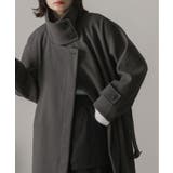 スタンドカラー ２WAYオーバーコート | ad thie | 詳細画像39 