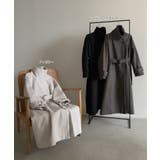 スタンドカラー ２WAYオーバーコート | ad thie | 詳細画像45 