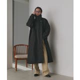 ブラック | スタンドカラー ２WAYオーバーコート | ad thie