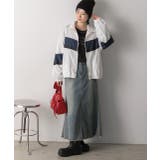 スタンドカラー配色ブルゾン | ad thie | 詳細画像11 