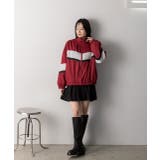 スタンドカラー配色ブルゾン | ad thie | 詳細画像20 