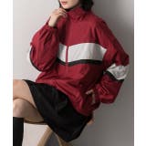 スタンドカラー配色ブルゾン | ad thie | 詳細画像21 