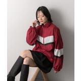 スタンドカラー配色ブルゾン | ad thie | 詳細画像22 