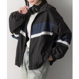 スタンドカラー配色ブルゾン | ad thie | 詳細画像25 