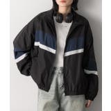 スタンドカラー配色ブルゾン | ad thie | 詳細画像26 