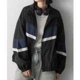 スタンドカラー配色ブルゾン | ad thie | 詳細画像29 