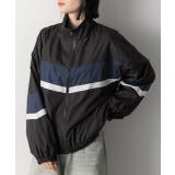 スタンドカラー配色ブルゾン | ad thie | 詳細画像33 