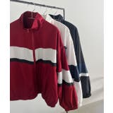 スタンドカラー配色ブルゾン | ad thie | 詳細画像36 