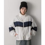 スタンドカラー配色ブルゾン | ad thie | 詳細画像8 