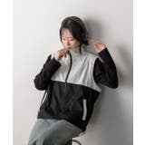 スタンドカラー バイカラーベスト | ad thie | 詳細画像16 