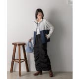 スタンドカラー バイカラーベスト | ad thie | 詳細画像23 