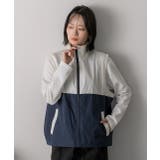 スタンドカラー バイカラーベスト | ad thie | 詳細画像27 