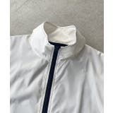 スタンドカラー バイカラーベスト | ad thie | 詳細画像32 