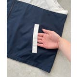 スタンドカラー バイカラーベスト | ad thie | 詳細画像33 