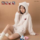 ≪HELLO KITTY≫猫耳フード付き ボアパーカー | ad thie | 詳細画像1