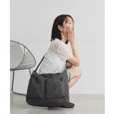 チャコール | ポケット付き ショルダーバッグ | ad thie