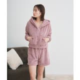 ボアショートパーカーショートパンツルームウエア | ad thie | 詳細画像12 