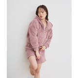 ボアショートパーカーショートパンツルームウエア | ad thie | 詳細画像13 