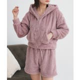 ボアショートパーカーショートパンツルームウエア | ad thie | 詳細画像15 