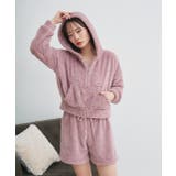 ボアショートパーカーショートパンツルームウエア | ad thie | 詳細画像16 