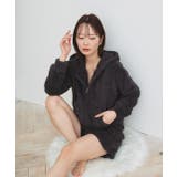 ボアショートパーカーショートパンツルームウエア | ad thie | 詳細画像24 