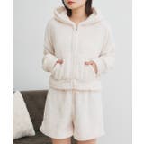 ボアショートパーカーショートパンツルームウエア | ad thie | 詳細画像29 