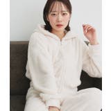 ボアショートパーカーロングパンツルームウエア | ad thie | 詳細画像9 