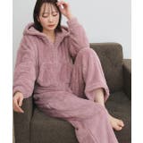 ピンク | ボアショートパーカーロングパンツルームウエア | ad thie