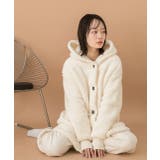 着る毛布 ミドル丈フード付きルームウエア | ad thie | 詳細画像8
