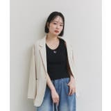 【2025SS新作】カップ付きロゴ刺繍タンクトップ | ad thie | 詳細画像37