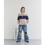 ハーフジップラガープルオーバー | ad thie | 詳細画像2 