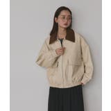 コーデュロイカラーレザーブルゾン | ad thie | 詳細画像18