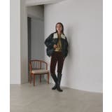 コーデュロイカラーレザーブルゾン | ad thie | 詳細画像5