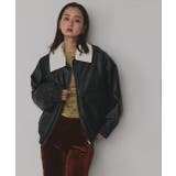 コーデュロイカラーレザーブルゾン | ad thie | 詳細画像8