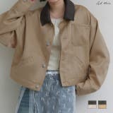 カラー配色ツイルワークジャケット | ad thie | 詳細画像1 