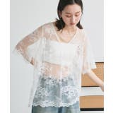 Vネックレースオーバーブラウス | ad thie | 詳細画像17 