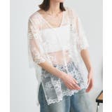 Vネックレースオーバーブラウス | ad thie | 詳細画像18 