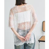 Vネックレースオーバーブラウス | ad thie | 詳細画像19 