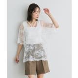 Vネックレースオーバーブラウス | ad thie | 詳細画像27 