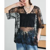 Vネックレースオーバーブラウス | ad thie | 詳細画像43 