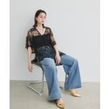 Vネックレースオーバーブラウス | ad thie | 詳細画像46 