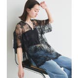 Vネックレースオーバーブラウス | ad thie | 詳細画像47 