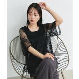 Vネックレースオーバーブラウス | ad thie | 詳細画像61 