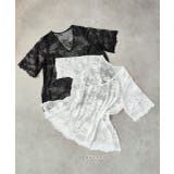 Vネックレースオーバーブラウス | ad thie | 詳細画像67 