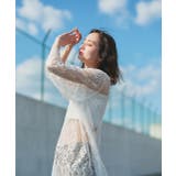 Vネックレースオーバーブラウス | ad thie | 詳細画像7 