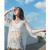 Vネックレースオーバーブラウス | ad thie | 詳細画像8 