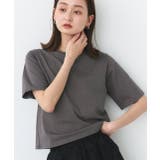 チャコール | 【2025SS新作】ベーシックコンパクトTシャツ | ad thie