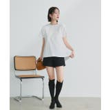 ペプラムフリルデザインTシャツ | ad thie | 詳細画像12 